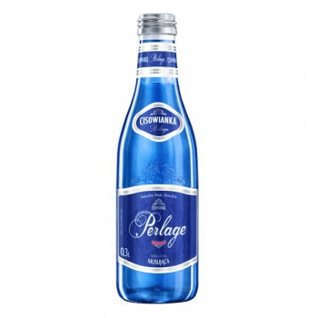 Cisowianka Perlage musująca woda w butelce szklanej 300ml Eau Cisowianka 